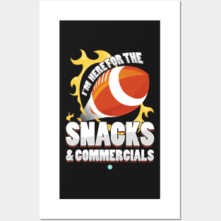 American Football - Snacks and Commercials Football Gift Posters and Art